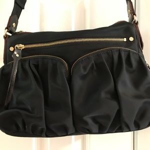 MZ Wallace Paige Bedford Black Nylon Crossbody